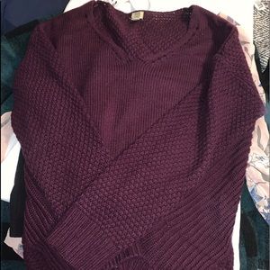 Burgundy sweater